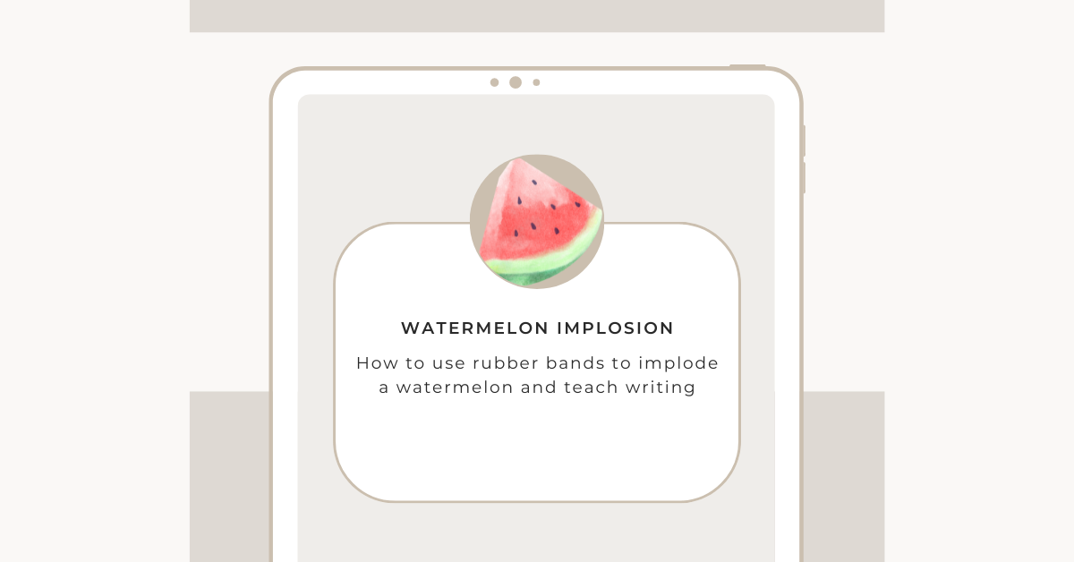 Teach writing by imploding a watermelon 🍉 | Alice Leung